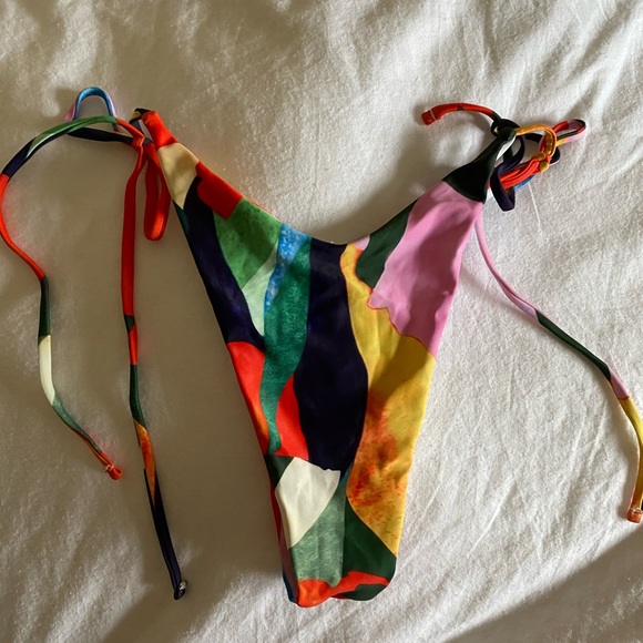Side tie smock neck shein bikini - Picture 3 of 9